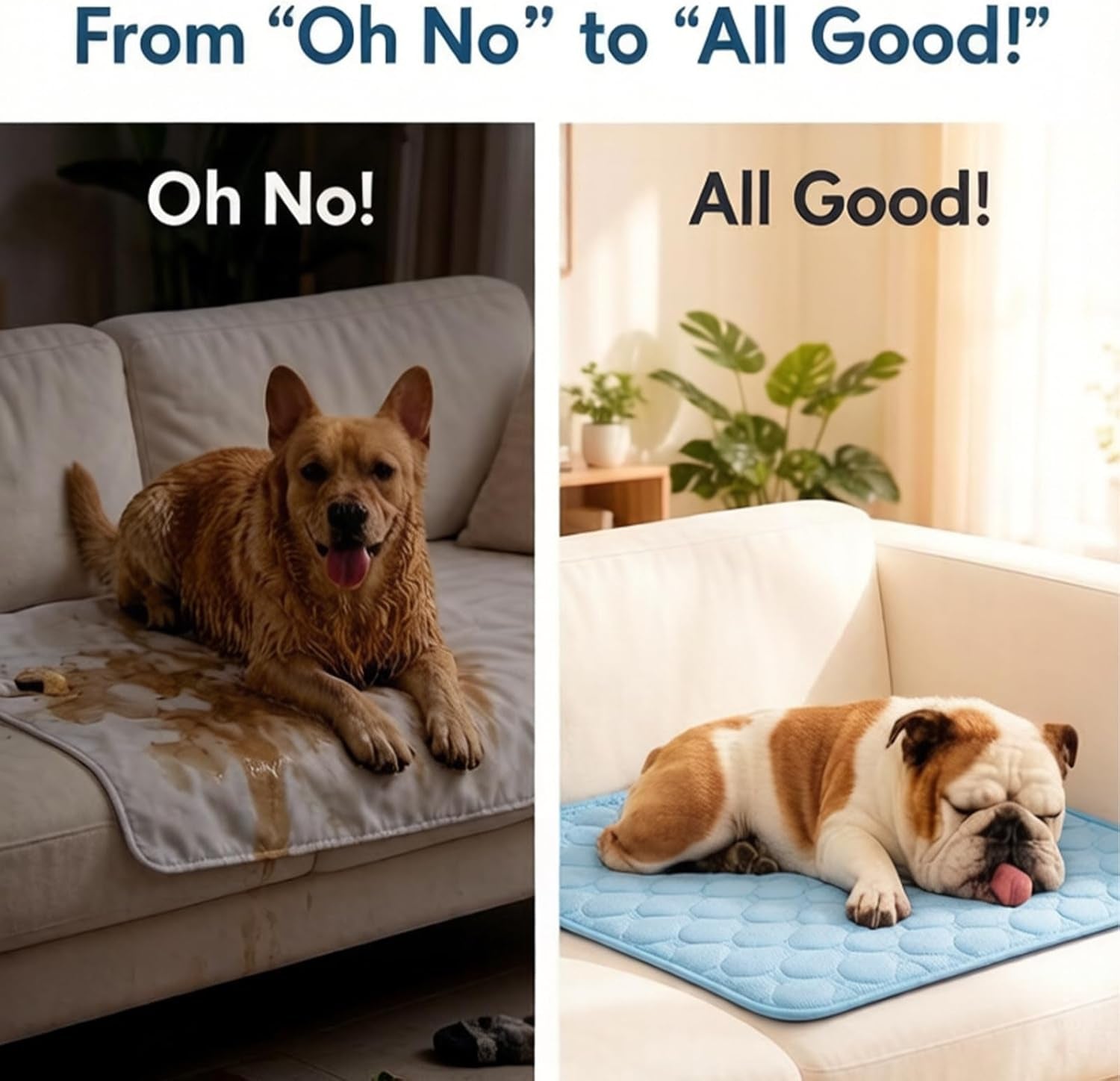 Dog Cooling Mat 22"X28" Q-Max>0.4, Absorbent & Pressure-Activated Self-Cooling, Non-Slip Scratch Resistant, Washable Cooling Mat for Dogs, Cooling Pad for Dog Bed Mats for Car Crate Patio Outdoor